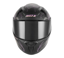 Шолом NOX Full Face N731 Scrappy Kid / Junior, колір матовий, чорний/рожевий, розмір L