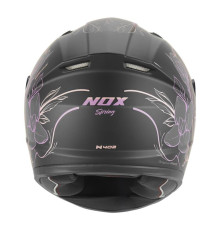 Шолом NOX Full Face N731 Scrappy Kid / Junior, матовий чорний/рожевий, розмір S