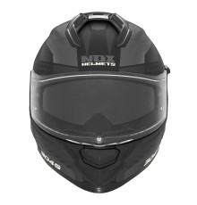 Шолом NOX Full Face з козирком N304S Revo, колір чорний/білий, матовий, розмір S