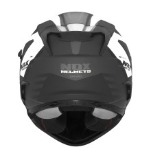 Шолом NOX Full Face з козирком N304S Revo, колір чорний/матовий білий, розмір XXL
