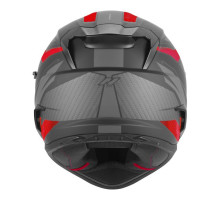 Шолом NOX Full Face з козирком N304S Revo, матовий, червоний/чорний, розмір L