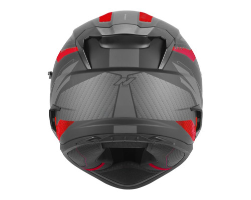 Шолом NOX Full Face з козирком N304S Revo, матовий, червоний/чорний, розмір L
