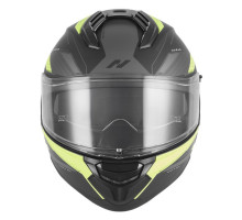 Шолом NOX Full Face з козирком N304S Revo, колір флуоресцентний, жовтий, матовий/чорний, розмір XL