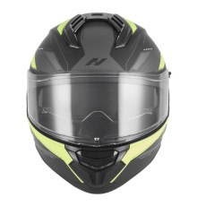 Шолом NOX Full Face з козирком N304S Revo, колір флуоресцентний, жовтий, матовий/чорний, розмір XL