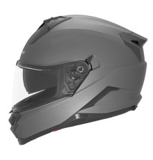 Шолом NOX Full Face з козирком N304S, однотонний, титановий, матовий, розмір L