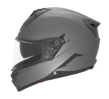Шолом NOX Full Face з козирком N304S, однотонний, титановий, матовий, розмір XL