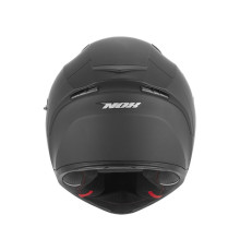 Шолом NOX Full Face з козирком N402, однотонний, матовий чорний, розмір XL