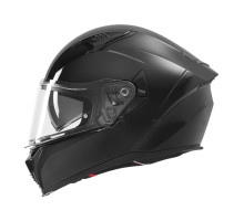Шолом NOX Full Face з козирком N402, однотонний, глянцевий чорний, розмір L