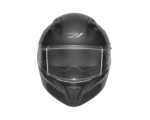 Шолом NOX Full Face з козирком N402, однотонний, глянцевий чорний, розмір XS