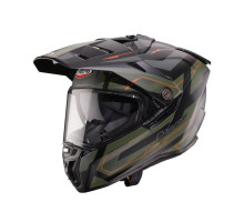 Шолом CABERG OFFROAD / TRAIL / ADVENTURE DUOSPORT (DUAL) TANAMI RANGER МАТОВИЙ ЧОРНИЙ/ЗЕЛЕНИЙ (ХАКИ)/ПОМАРАНЧЕВИЙ РОЗМІР L