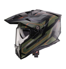 Шолом CABERG OFFROAD / TRAIL / ADVENTURE DUOSPORT (DUAL) TANAMI RANGER МАТОВИЙ ЧОРНИЙ/ЗЕЛЕНИЙ (ХАКИ)/ПОМАРАНЧЕВИЙ РОЗМІР XL