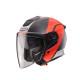 Шолом Caberg Jet Flyon II Carbon Addict з відкритим лезом, матовий чорний/червоний, розмір L
