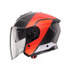 Шолом Caberg Jet Flyon II Carbon Addict з відкритим лезом, матовий чорний/червоний, розмір L