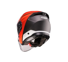 Шолом Caberg Jet Flyon II Carbon Addict з відкритим лезом, матовий чорний/червоний, розмір XL