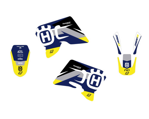НАБІР НАЛІПОК (ДЕКАЛЕЙ) BLACKBIRD HUSQVARNA TC/TE '00 (ВСІ МОДЕЛІ TC/TE) DREAM 5