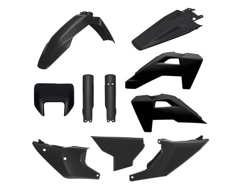КОМПЛЕКТ PLASTIC POLISPORT (ПОВНИЙ КОМПЛЕКТ) HUSQVARNA TE/FE '26 W ВКЛЮЧАЄ КРИШКУ ФАРИ (8681500003) ТА КРИШКИ АМОРТИЗАТОРІВ (8352500003) КОЛІР СІРИЙ (N-GREY)