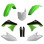 КОМПЛЕКТ ПЛАСТИКУ POLISPORT (ПОВНИЙ) KAWASAKI KX 450F '09-'11 W ВКЛЮЧАЄ ПЕРЕДНЮ ПЛАСТИНУ (8656800002) ТА ЗЕЛЕНІ КРИШКИ АМОРТИЗАТОРІВ (8351800002)