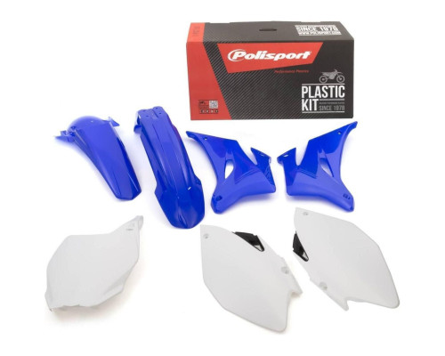 КОМПЛЕКТ ПЛАСТИКУ POLISPORT ДЛЯ YAMAHA YZ 250F '06-'07; YZ 450F '06-'07 W ПЕРЕДНЯ ПЛАСТИНА В КОМПЛЕКТІ (8658100001) СИНІЙ БІЛИЙ OEM