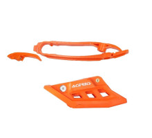 НАПРАВЛЯЮЧА ЛАНЦЮГА ACERBIS + КОМПЛЕКТ НАПРАВЛЯЮЧИХ KTM SX 85 25-26, HUSQVARNA TC 85 25-26, GAS GAS MC 85 25-'26 КОЛІР ПОМАРАНЧЕВИЙ