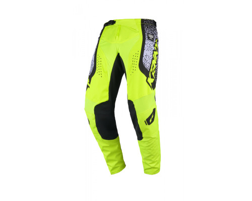 Штани KENNY RACING CROSS/ENDURO FORCE PIXEL БІЛИЙ НЕОНОВИЙ ЖОВТИЙ КОЛІР БІЛИЙ/ЖОВТИЙ ФЛУОРІОДНИЙ РОЗМІР XL (36)