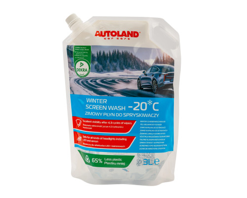 AUTOLAND PSIK PSIK - ЗИМОВА РІДИНА ДЛЯ ОМИЙКИ ВІТРОВОГО СКЛА -20°C ПАКЕТ 3 Л