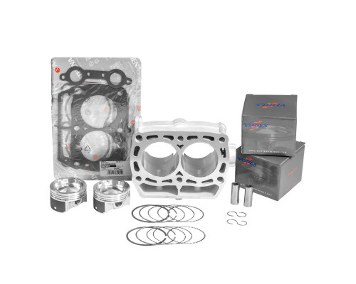 PROMX ПОВНИЙ ЦИЛІНДР POLARIS RZR 800 EFi '09-'14, SPORTSMAN 800 EFi '09-'14 (СТАНДАРТ 80 ММ) NICASIL (ЦИЛІНДР, 2 X ПОРШНІ, ВЕРХНІЙ)