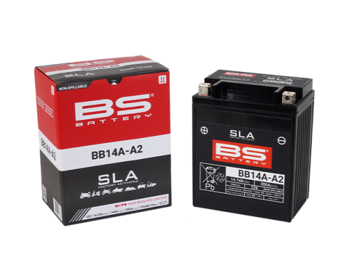 АКУМУЛЯТОР BS 2026/01 BB14A-A2 (YB14A-A2) 12V 14AH 134X88X176 НЕ ПОТРЕБУЄ ОБСЛУГОВУВАННЯ - ЗАПОВНЕНИЙ (200A) - ЗАМІНЮЄ 310572 (5)
