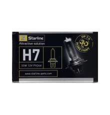 Лампочка STARLINE H7 12V 55W PX26D (+30% БІЛЬШЕ СВІТЛА)