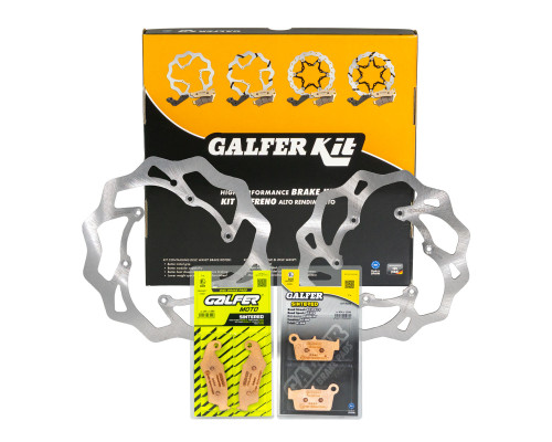 Комплект GALFER BETA RR 2T 250/300 RACING '13-; RR 4T 350/390/430/480 RACING '13- (гальмівні диски та колодки передні та задні) - див. додатковий опис