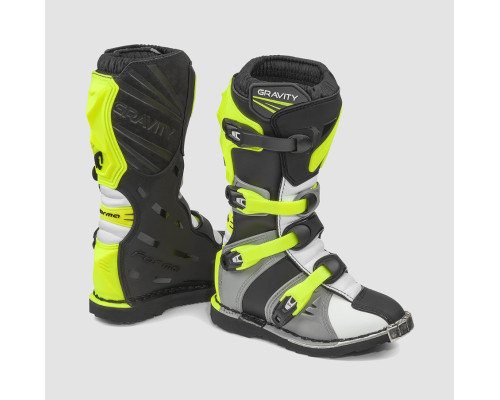 Взуття FORMA OFF ROAD/CROSS ДИТЯЧЕ/ПІДЛІТКОВЕ/ДИТЯЧЕ GRAVITY, КОЛІР СІРИЙ/БІЛИЙ/ЖОВТИЙ ФЛУОРОТЕНЗІЙНИЙ, РОЗМІР 34
