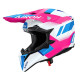 Шолом AIROH CROSS / ENDURO / ATV / QUAD WRAAAP VISION, колір білий/синій/рожевий, розмір S