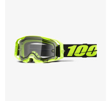 100 PERCENT ARMATIC ENDURO MOTO ДВОСКЛІННІ ЗАХИСНІ ОКУЛЯРИ НЕОНОВО-ЖОВТИЙ - ПРОЗОРІ ЛІНЗИ - ФЛУЕНТОВО-ЖОВТИЙ - ПРОЗОРІ ЛІНЗИ