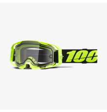 100 PERCENT ARMATIC ENDURO MOTO ДВОСКЛІННІ ЗАХИСНІ ОКУЛЯРИ НЕОНОВО-ЖОВТИЙ - ПРОЗОРІ ЛІНЗИ - ФЛУЕНТОВО-ЖОВТИЙ - ПРОЗОРІ ЛІНЗИ