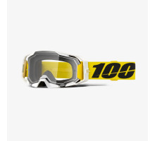 Захисні окуляри 100% ARMATIC VALERA - прозорі лінзи - жовті/білі - прозорі лінзи