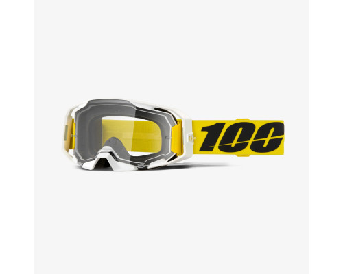Захисні окуляри 100% ARMATIC VALERA - прозорі лінзи - жовті/білі - прозорі лінзи