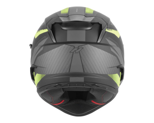Шолом NOX Full Face з козирком N304S Revo, колір флуоресцентний, жовтий, матовий/чорний, розмір XXL