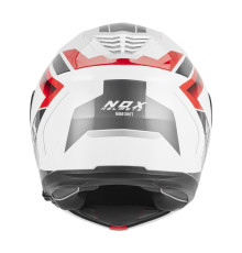 Шолом NOX FLIP-UP з козирком N968, колір змінний, чорний/червоний/білий, розмір XL