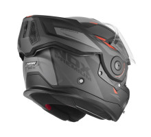 Шолом NOX PREMIUM FLIP-BACK MULTIFUNCTION WITH SPINNER, колір ARK BLIND, матовий чорний/червоний, розмір M