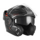 Шолом NOX PREMIUM FLIP-BACK MULTIFUNCTION WITH SPINNER, колір ARK BLIND, матовий чорний/червоний, розмір XL