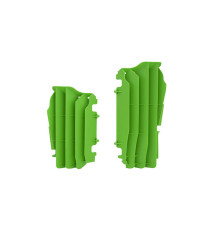 RACETECH (RTECH) 2026/03 ВЕЛИКІ КРИШКИ (РЕШІТКИ) РАДІАТОРА KAWASAKI KXF 250 / KX 250XC '21-'24, KXF 450 / KX 450XC '19-'23 КОЛІР ЗЕЛЕНИЙ
