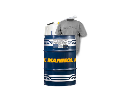 MANNOL МОТОЦИКЛЕТНА ОЛИВА 4T ESTER + MA2 СИНТЕТИЧНА (7812) (API SN) - 60 БАРАБАНА L ПРОМО-НАБІР З БАЛОНОМ ТА ФУТБОЛКОЮ
