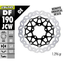 ПЕРЕДНІЙ ГАЛЬМУДИЙ ДИСК GALFER KAWASAKI Z 800 '13-; ZX-6R (636) '13-; ZX 10R NINJA '08-; VERSYS 1000 '15-; GTR 1400 '07-; ZZR 1400 '06- (FLOATECH) (310X80X5MM)