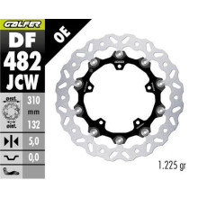 ПЕРЕДНІЙ ГАЛЬМІЙНИЙ ДИСК GALFER YAMAHA FAZER 8 '10-; FZ 8 '10- YZF-R6 '05-'16 (FLOATECH) (310X132X5MM)