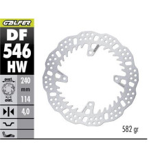 ЗАДНІЙ ГАЛЬМУДНИЙ ДИСК GALFER DUCATI DESMO 450MX '24-'26 (240x114x4 мм) SHARK ENDURO MX