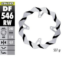 ЗАДНІЙ ГАЛЬМУДИЙ ДИСК GALFER DUCATI DESMO 450MX '24-'26 (240X114X4MM) W З РЕЗИНКАМИ ENDURO MX