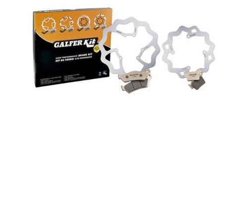 Комплект GALFER для YAMAHA YZ 260F '16-'27; YZ 450F '16-'17; WR 450F '20- (гальмівні диски та колодки передні та задні) - див. додатковий опис