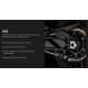 Ланцюг приводу TSUBAKI 520 RQ2 120 ПРОФЕСІЙНИЙ ШОСЕЙНИЙ ЛАНЦЮГ X-RING ЗОЛОТО-ЧОРНИЙ G&B (120 ланок, відкриті ґудзики W у комплекті)