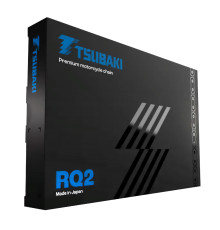 Професійний ланцюг TSUBAKI 525 RQ2 124 PROFESSIONAL ROAD X-RING ЗОЛОТО-ЧОРНИЙ G&B (124 ланки, відкрита петля W у комплекті)