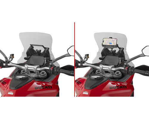 КРОНШТЕЙН GIVI ДЛЯ КРІПЛЕННЯ GPS / СМАРТФОНУ - DUCATI Multistrada V2 / Multistrada V2S (25)
