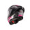 Шолом CABERG FUL LICE ROXTER COLT, матовий, чорний/білий/фуксія (насичений рожевий відтінок), розмір S